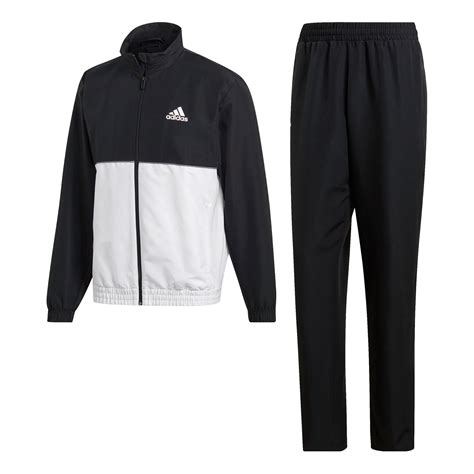 adidas trainingsanzug schwarz weiß|Adidas trainingsanzug herren jd.